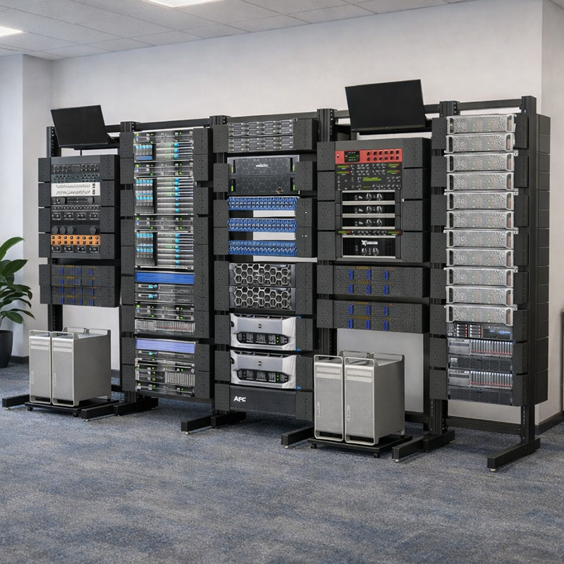 server racks in office space